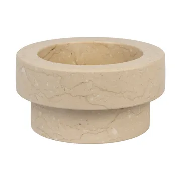 Marble ljusstake för blockljus 5 cm - Sand - Mette Ditmer