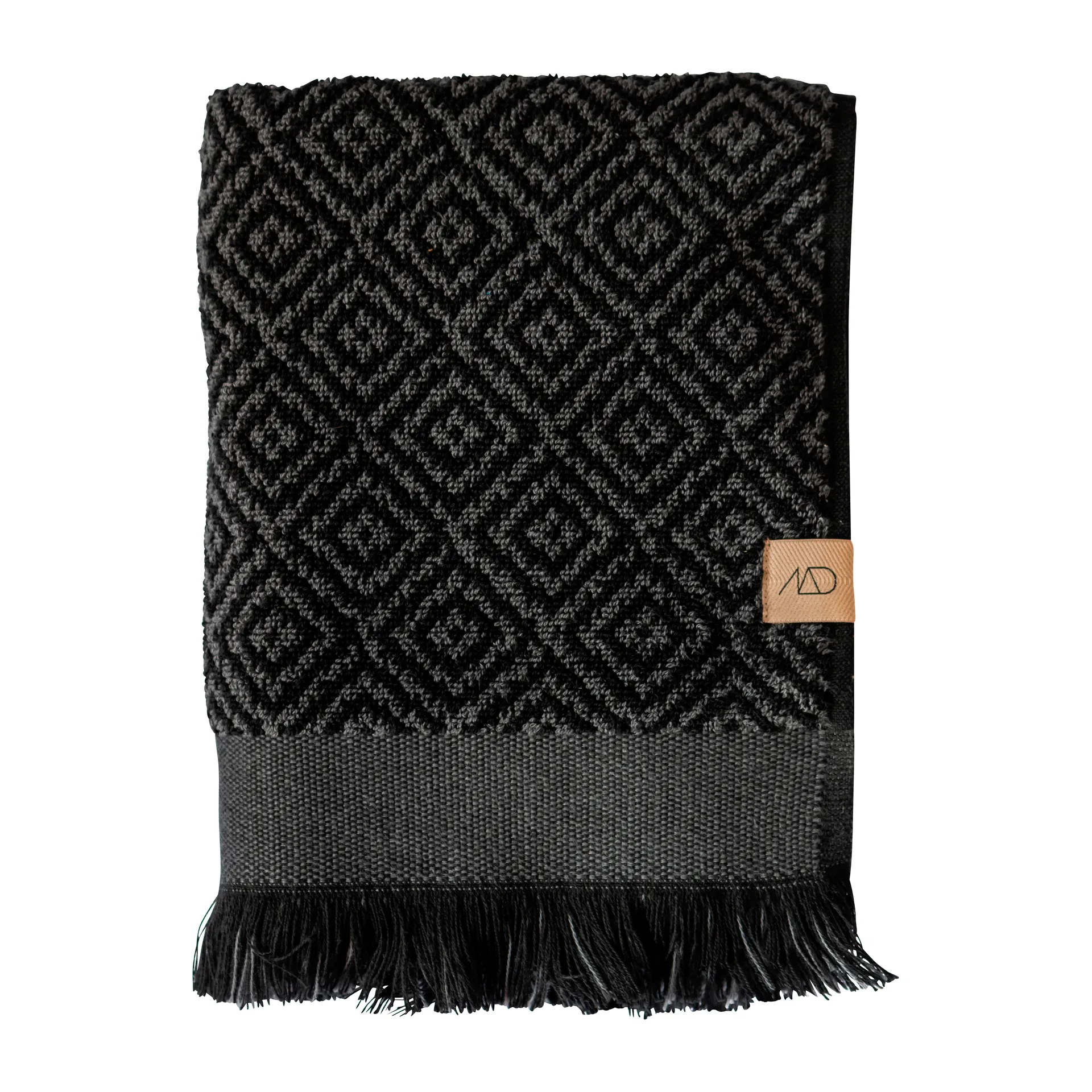 Morocco handduk 50x90 cm, Black-grey Mette Ditmer