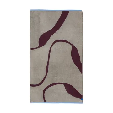 Nova Arte badhandduk 70x133 cm - Wine-sand - Mette Ditmer