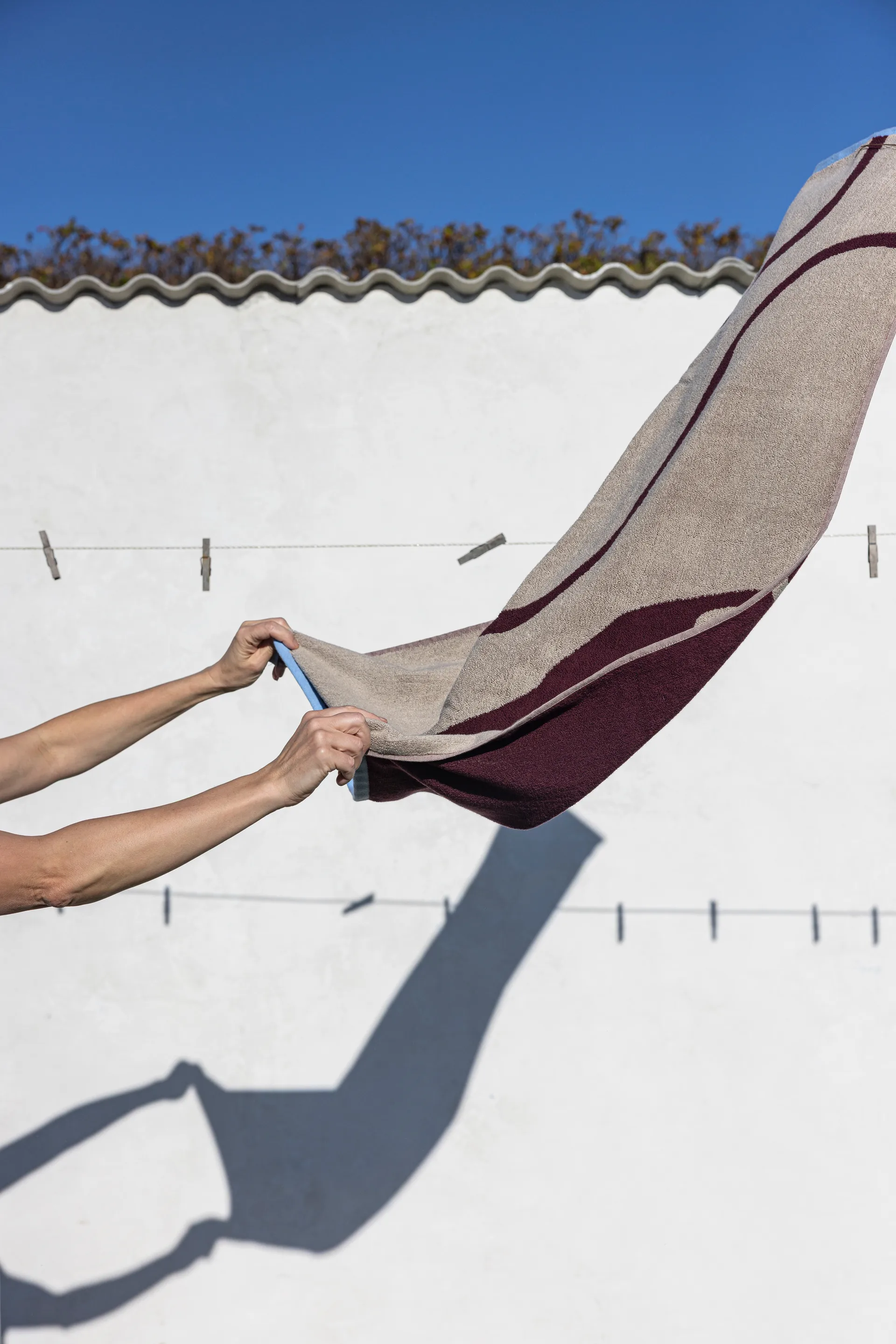 Nova Arte badhandduk 70x133 cm, Wine-sand Mette Ditmer