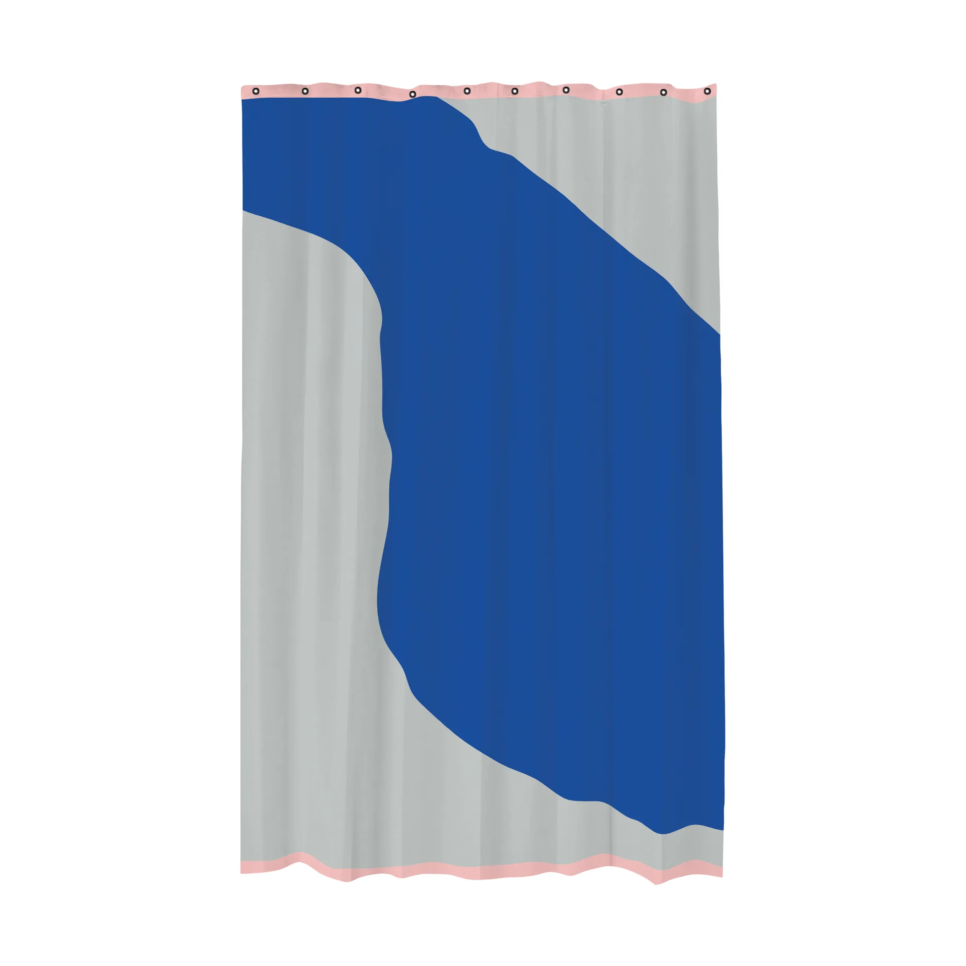 Nova Arte duschdraperi 150x200 cm, Light grey-cobalt Mette Ditmer