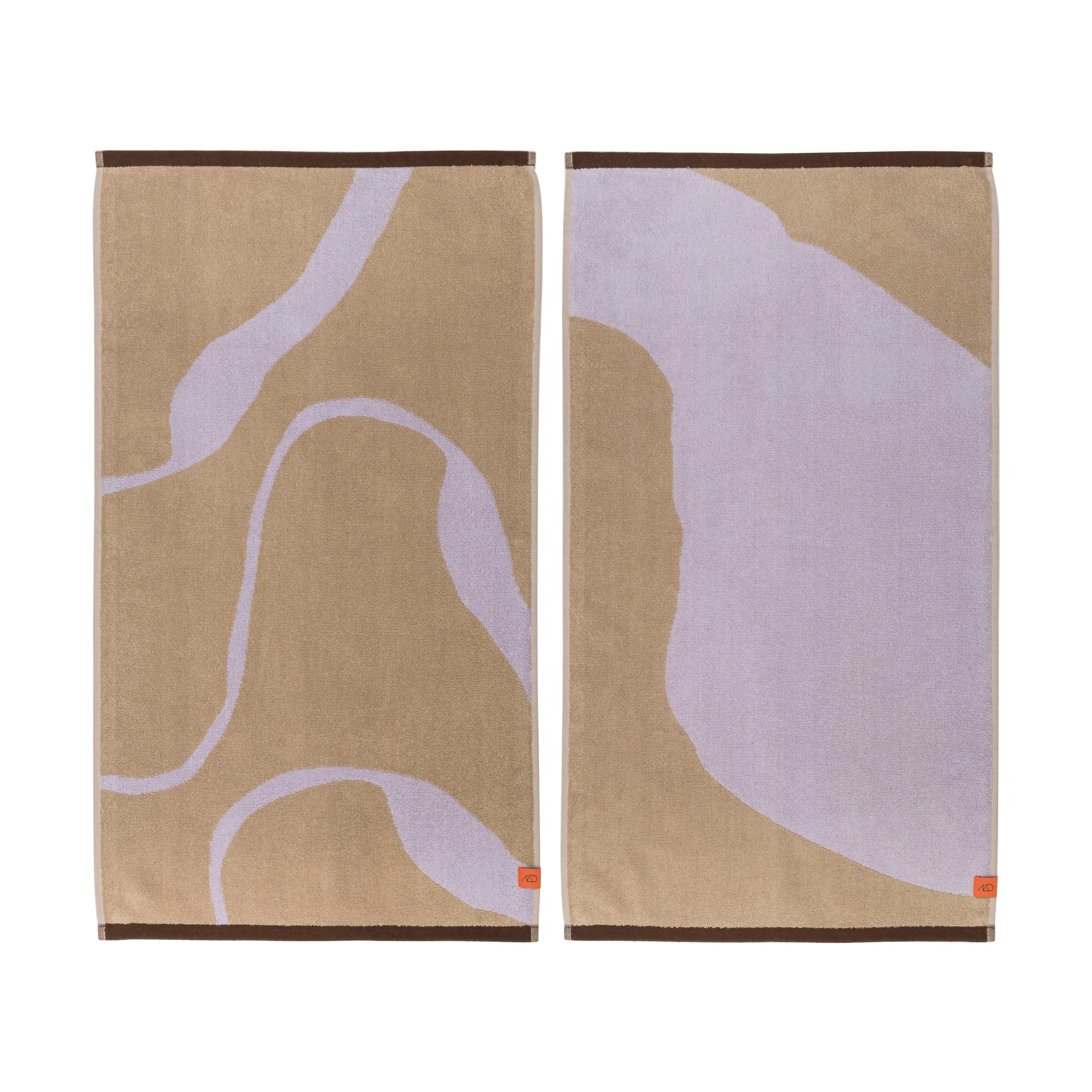 Nova Arte gästhandduk 40x55 cm 2-pack, Sand-lilac Mette Ditmer