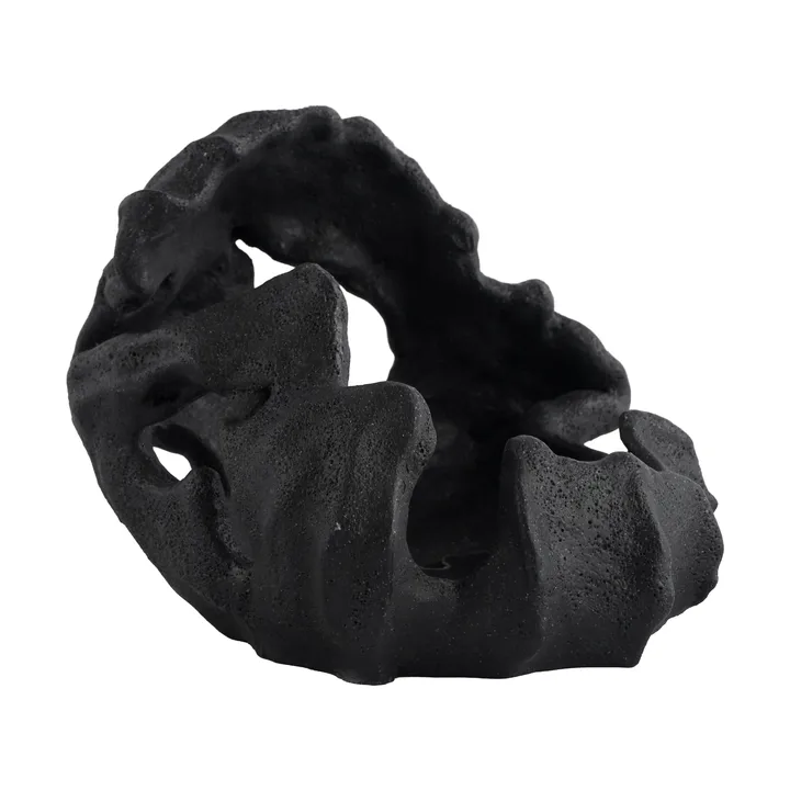 Reef blockljusstake - Svart, Ø16,5x13 cm - Mette Ditmer