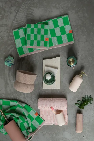 Retro handduk - Classic green, 40x55 cm, 2-pack - Mette Ditmer