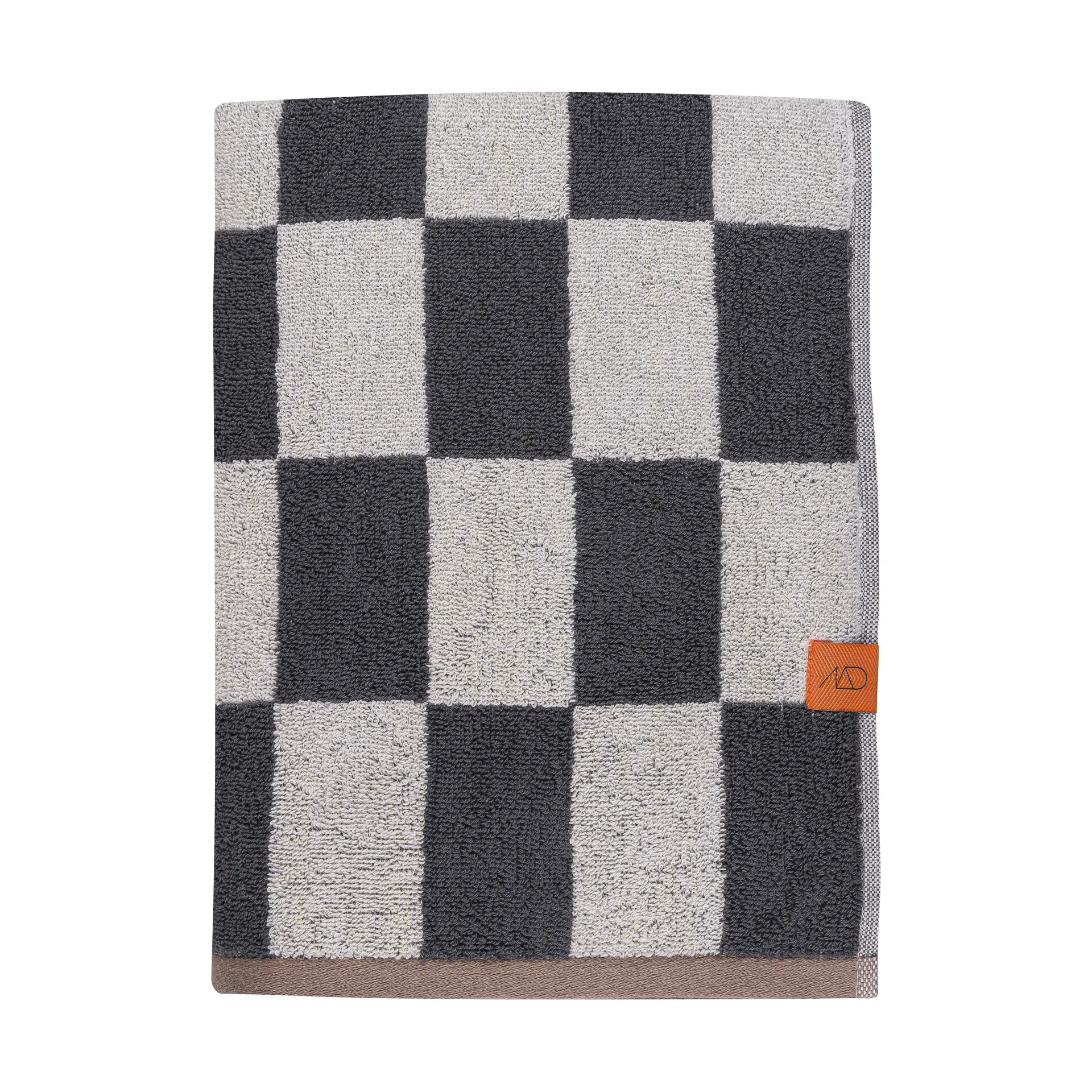 Retro handduk, Dark grey, 70x133 cm Mette Ditmer