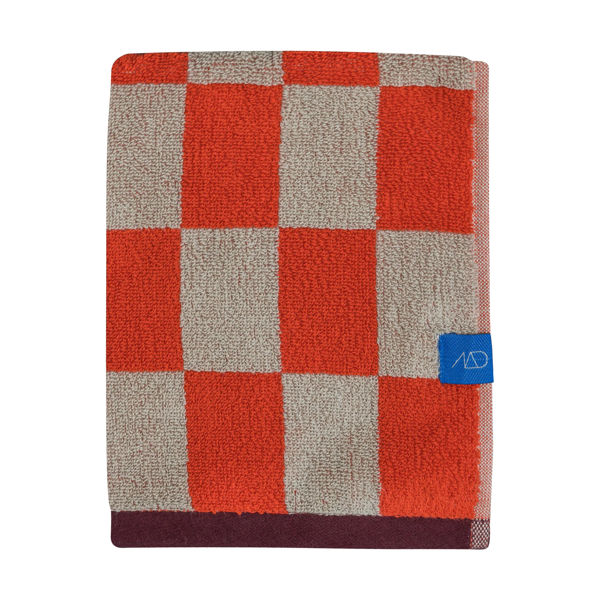 Retro handduk, Dark orange, 50x90 cm Mette Ditmer