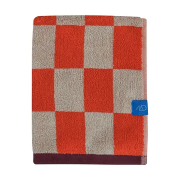 Retro handduk - Dark orange, 50x90 cm - Mette Ditmer