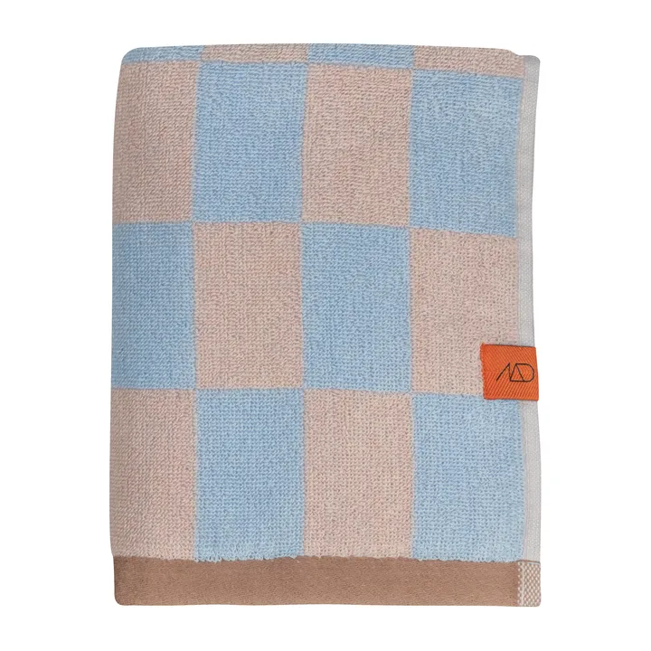 Retro handduk - Light blue, 50x90 cm - Mette Ditmer