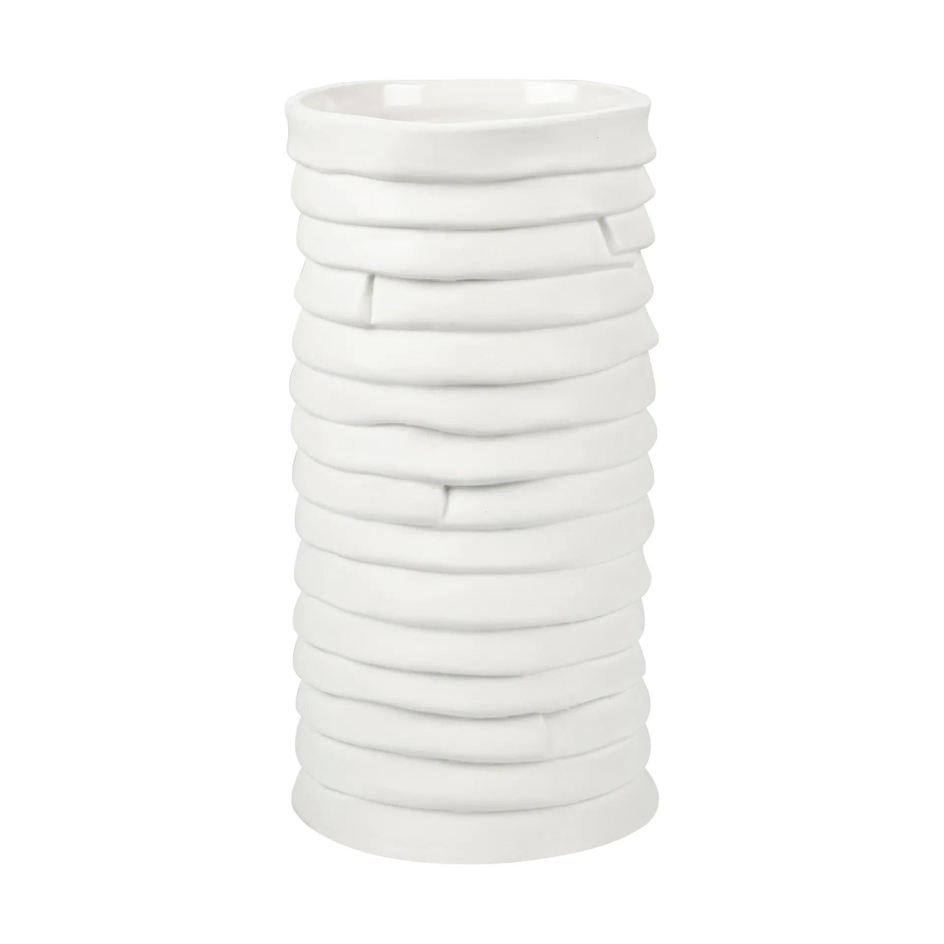 Ribbon vas large 20 cm, Off-white Mette Ditmer