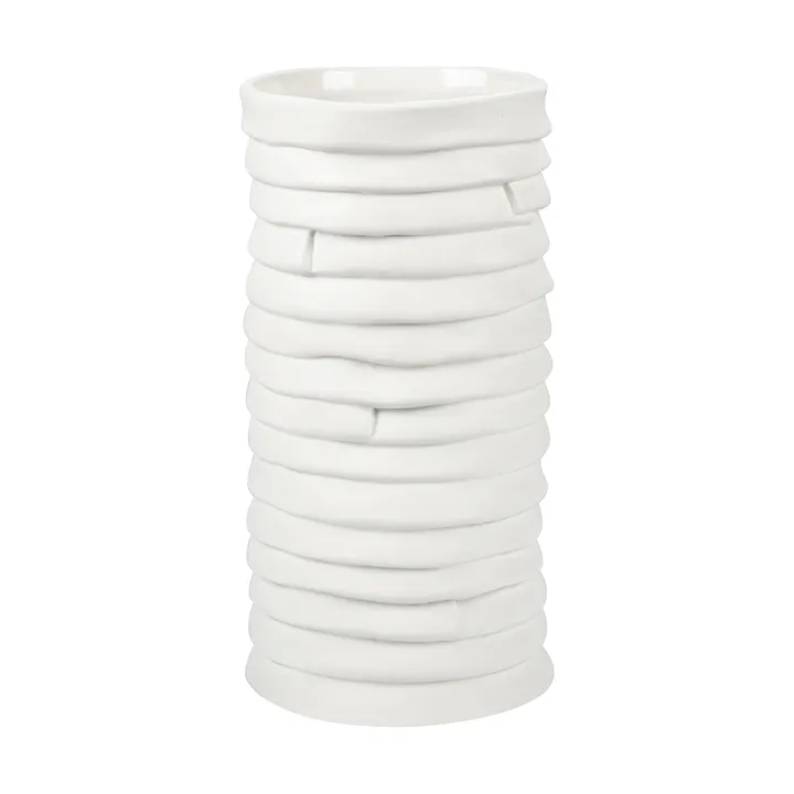Ribbon vas large 20 cm - Off-white - Mette Ditmer