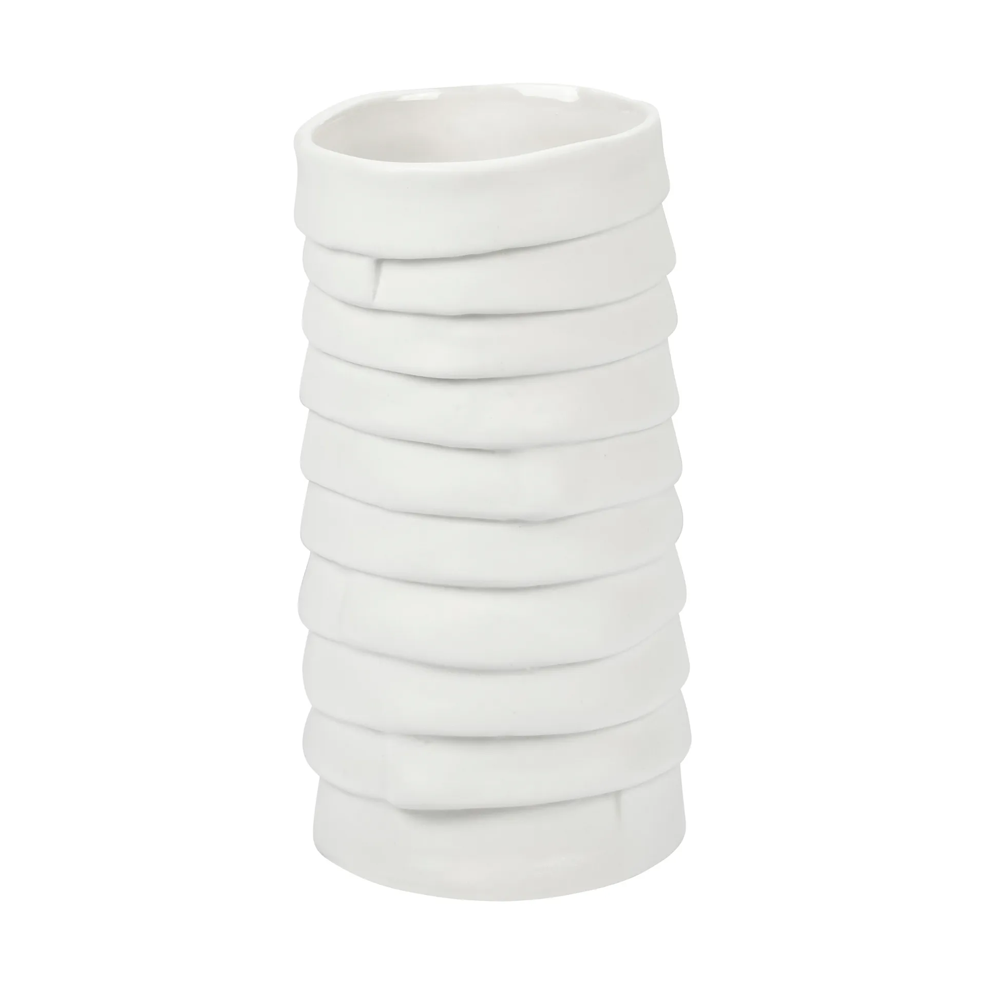 Ribbon vas small 13 cm, Off-white Mette Ditmer
