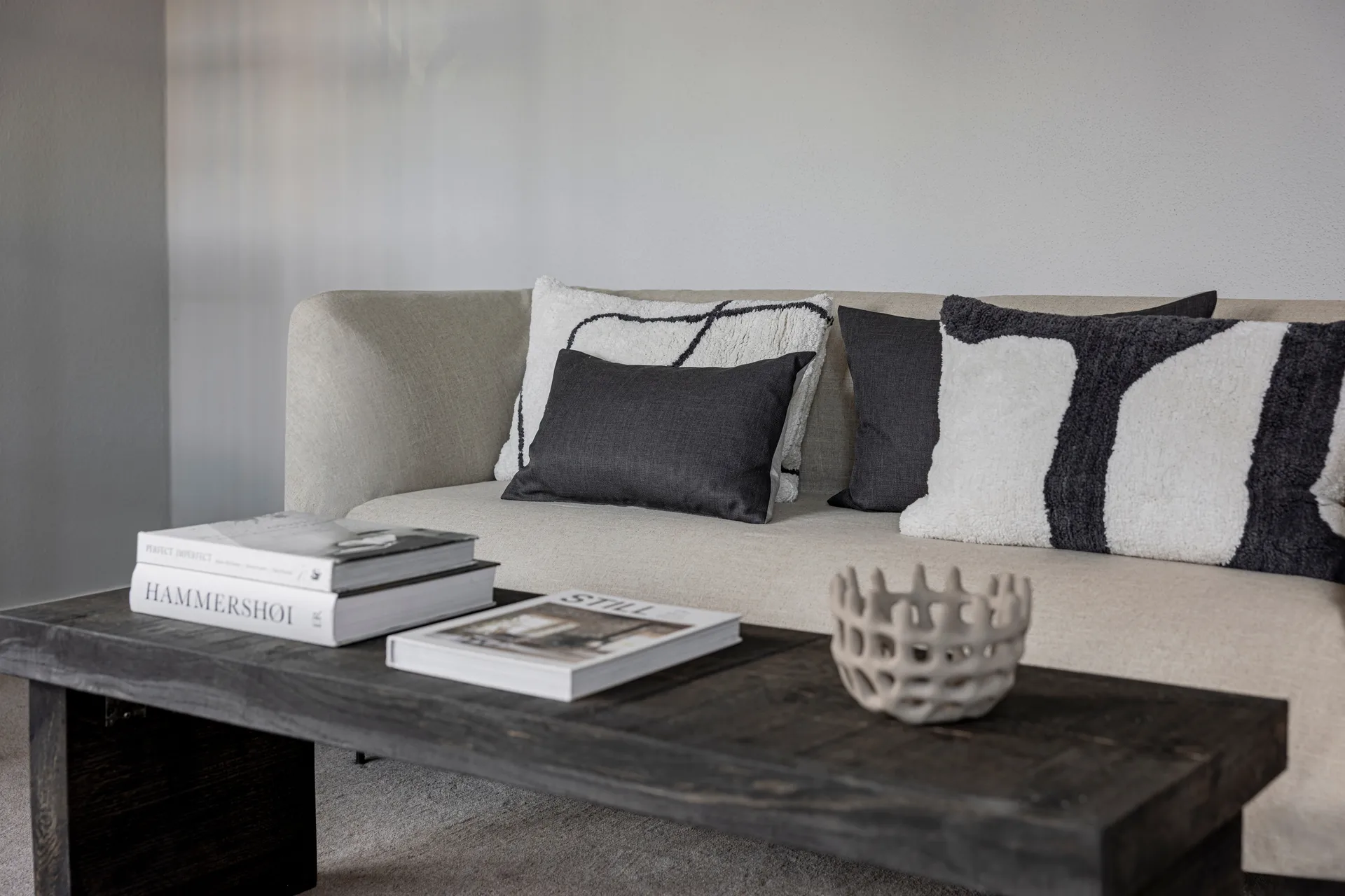Scala kuddfodral, Stone grey, 30x50 cm Mette Ditmer