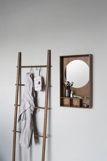 Show-me spegel med hylla small - Dark oiled - Mette Ditmer