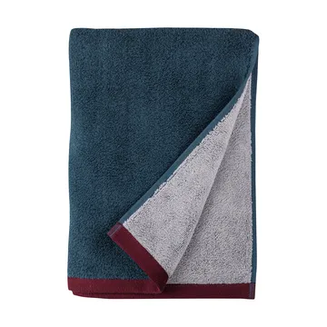 Soft badhandduk 70x133 cm - Midnight blue-light grey - Mette Ditmer