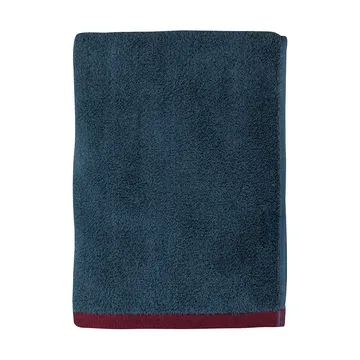 Soft badhandduk 70x133 cm - Midnight blue-light grey - Mette Ditmer