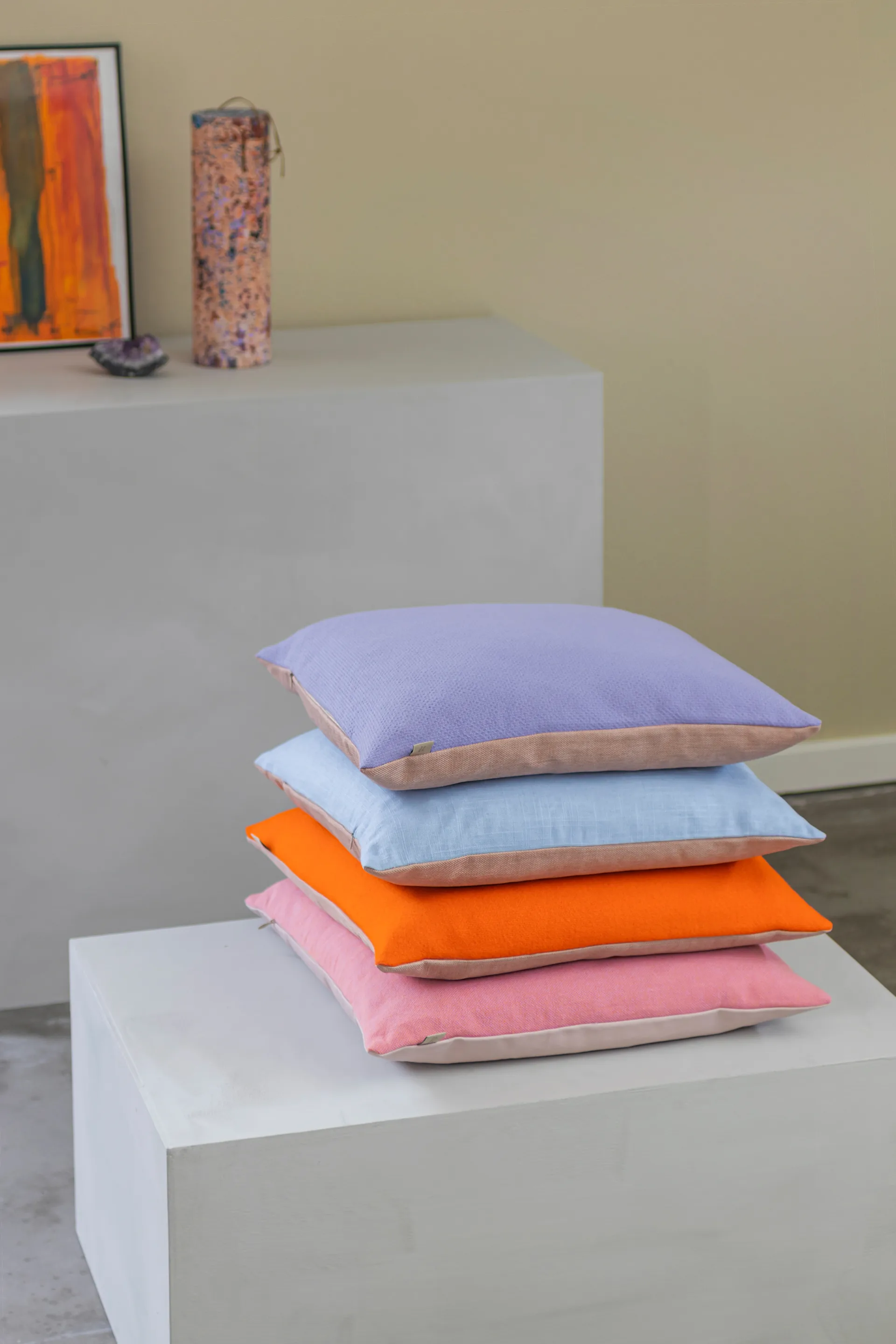 Spectrum kudde 50x50 cm, Orange-peach Mette Ditmer