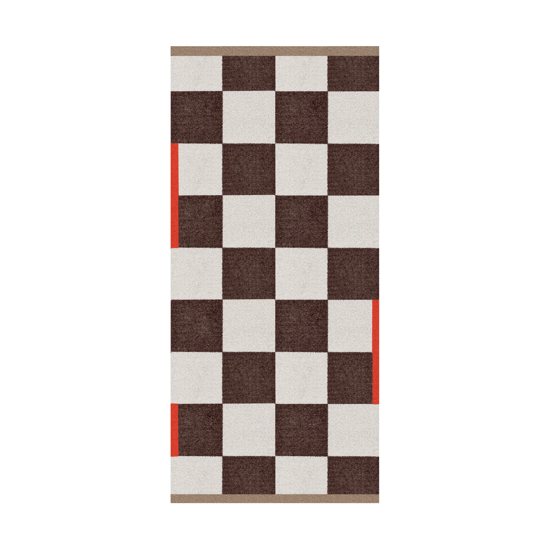 Square all-round matta large, Brown Mette Ditmer