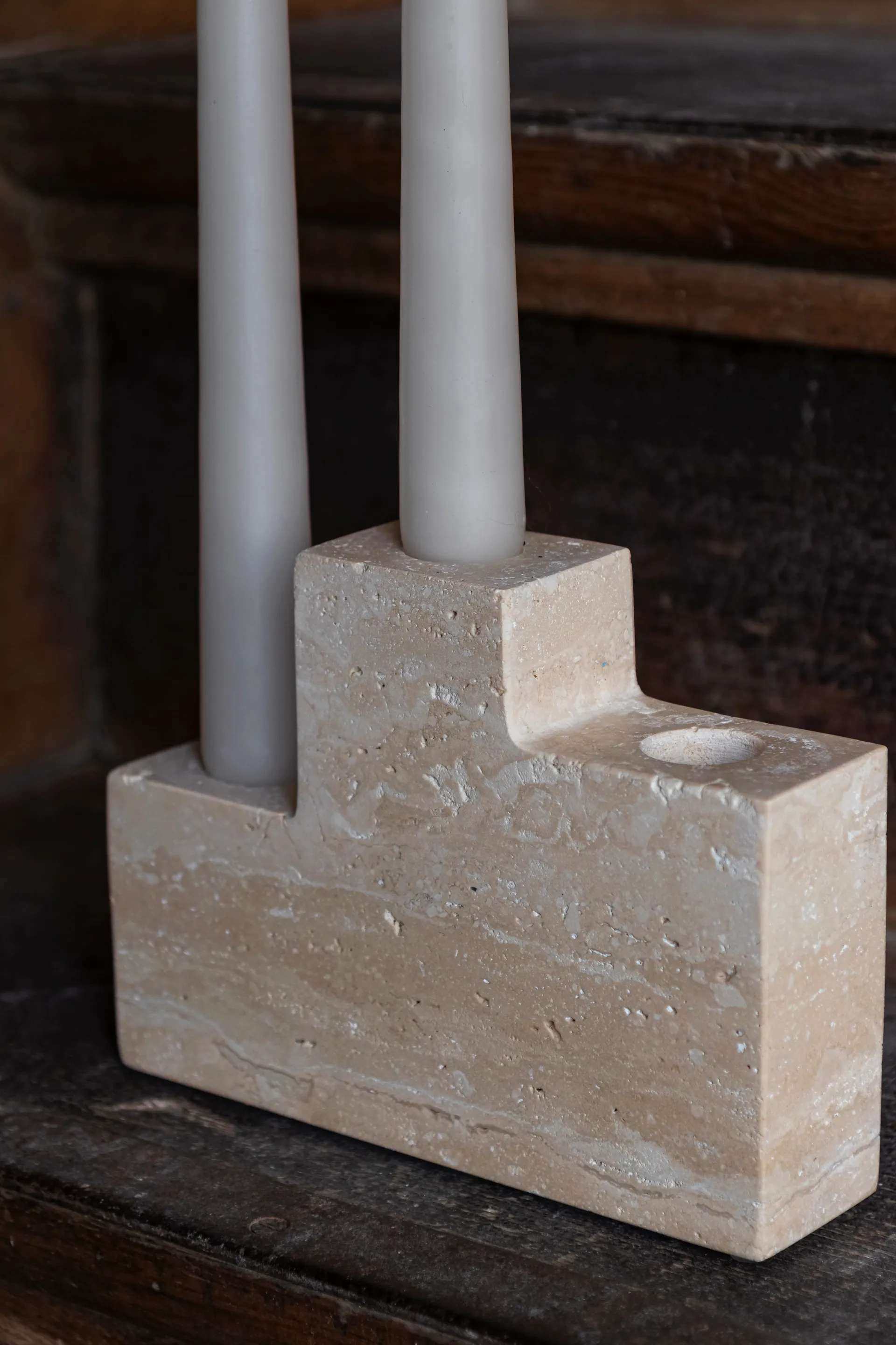 Step trio ljusstake, Linen Mette Ditmer