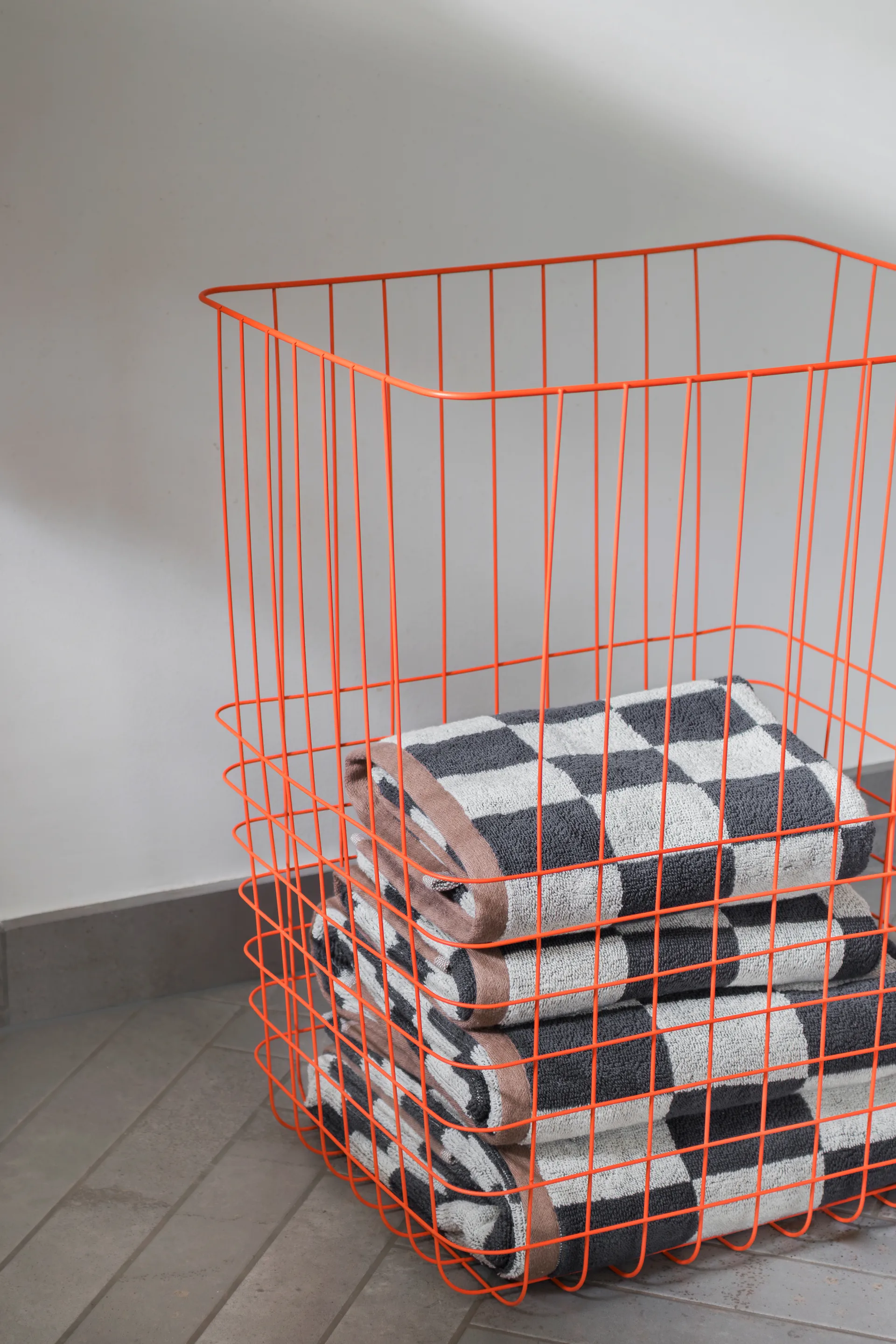 Store-it förvaringskorg med bomullspåse large, Orange Mette Ditmer