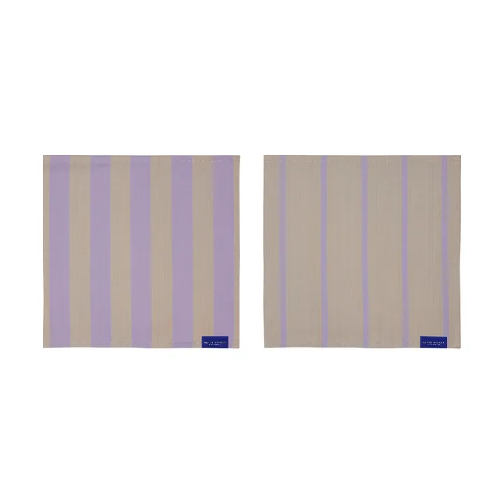 Stripes disktrasa 33x33 cm 2-pack - Sand - Mette Ditmer