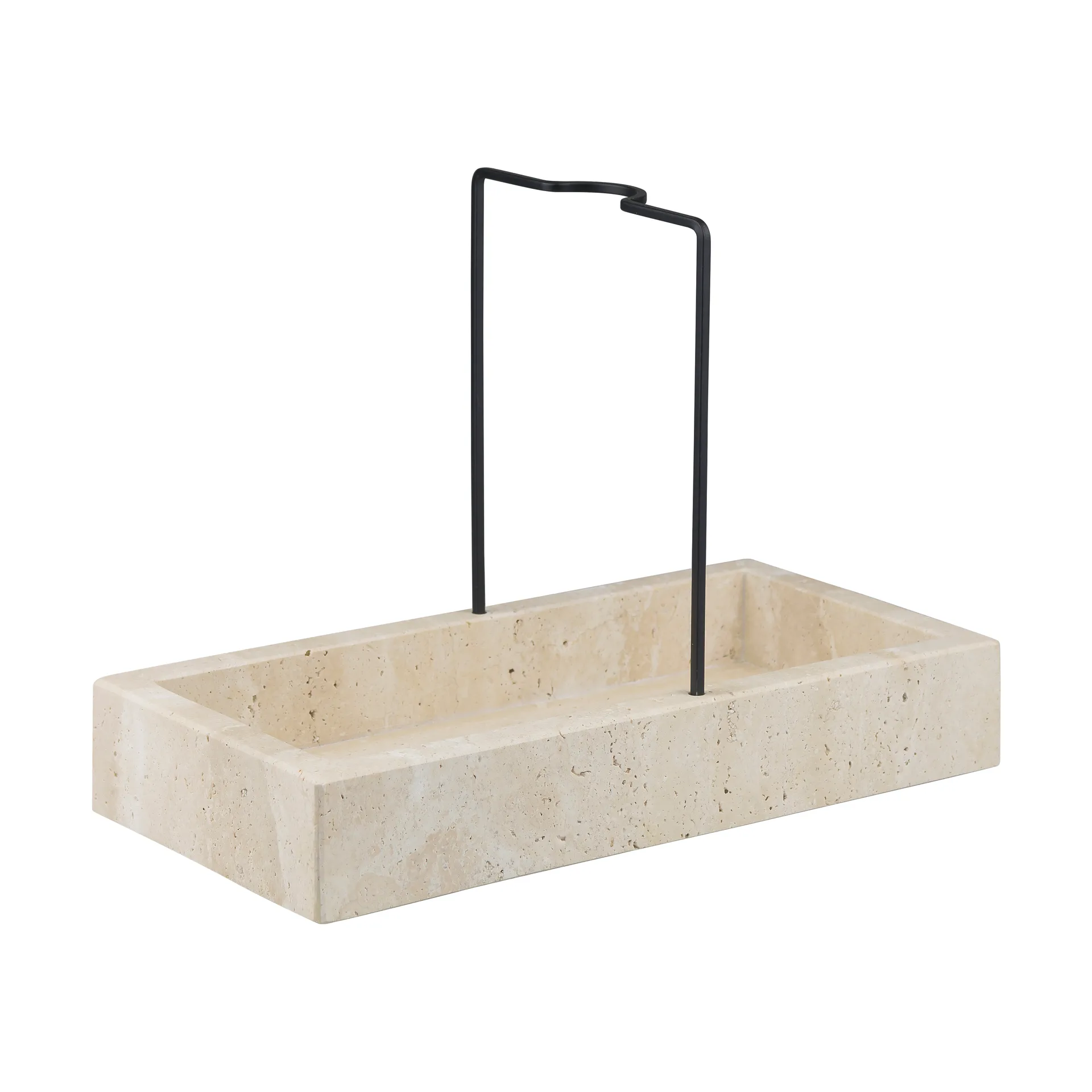 Travertine diskbänksorganiserare 12x23,5 cm, Linen Mette Ditmer