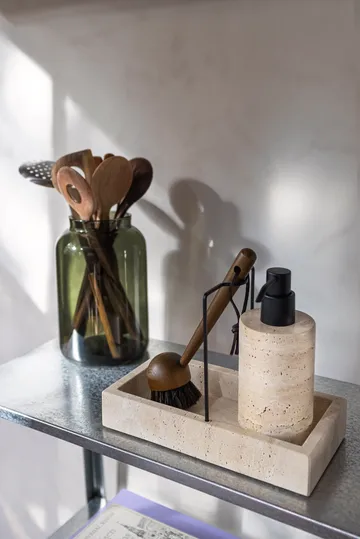 Travertine diskbänksorganiserare 12x23,5 cm - Linen - Mette Ditmer