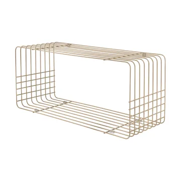 Wire hylla - Sand, 31x70x26 cm - Mette Ditmer