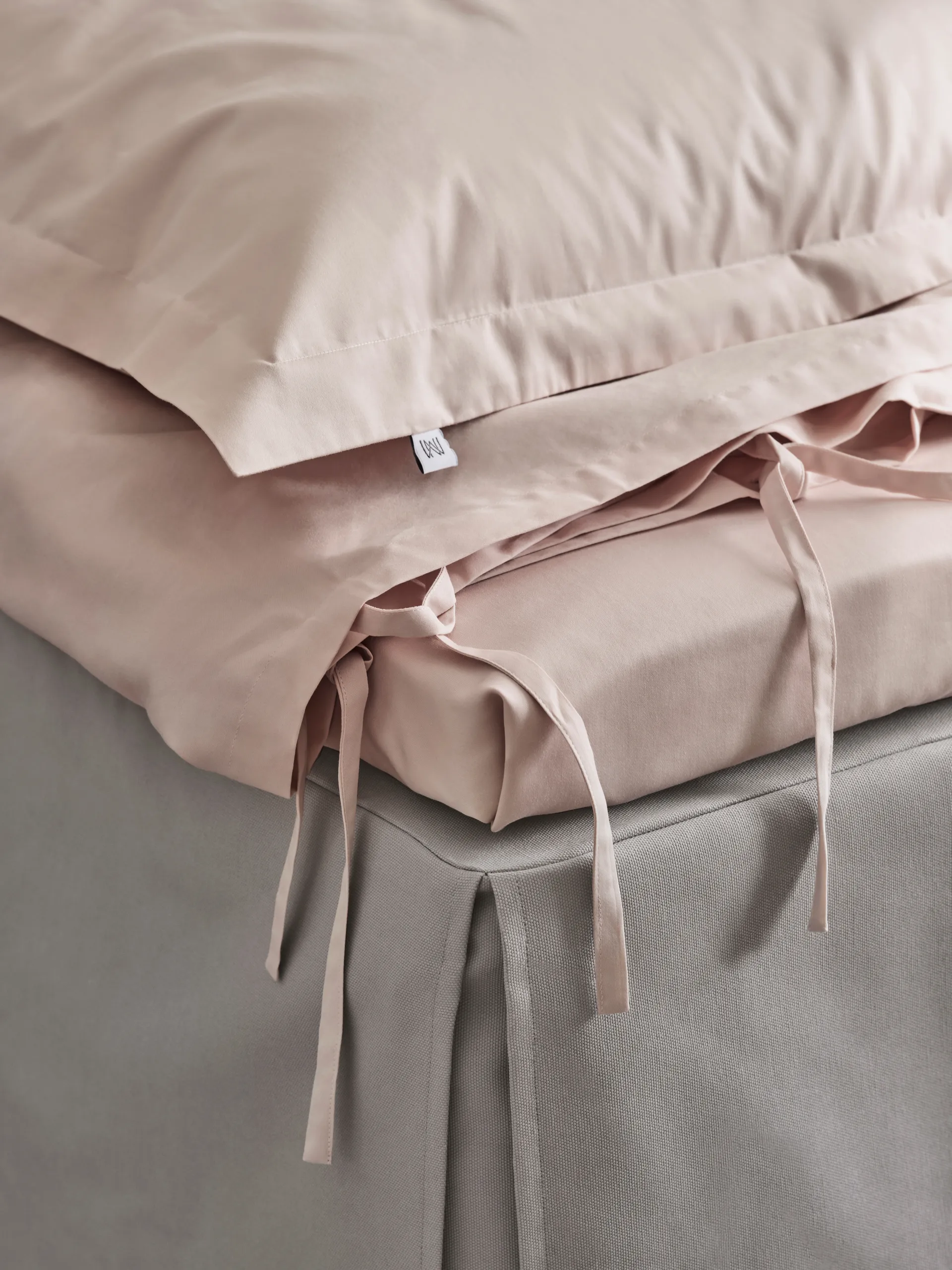 Satina Påslakan, Rosa, 220x220 cm Mille Notti
