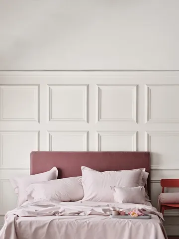 Satina Påslakan - Rosa, 220x220 cm - Mille Notti