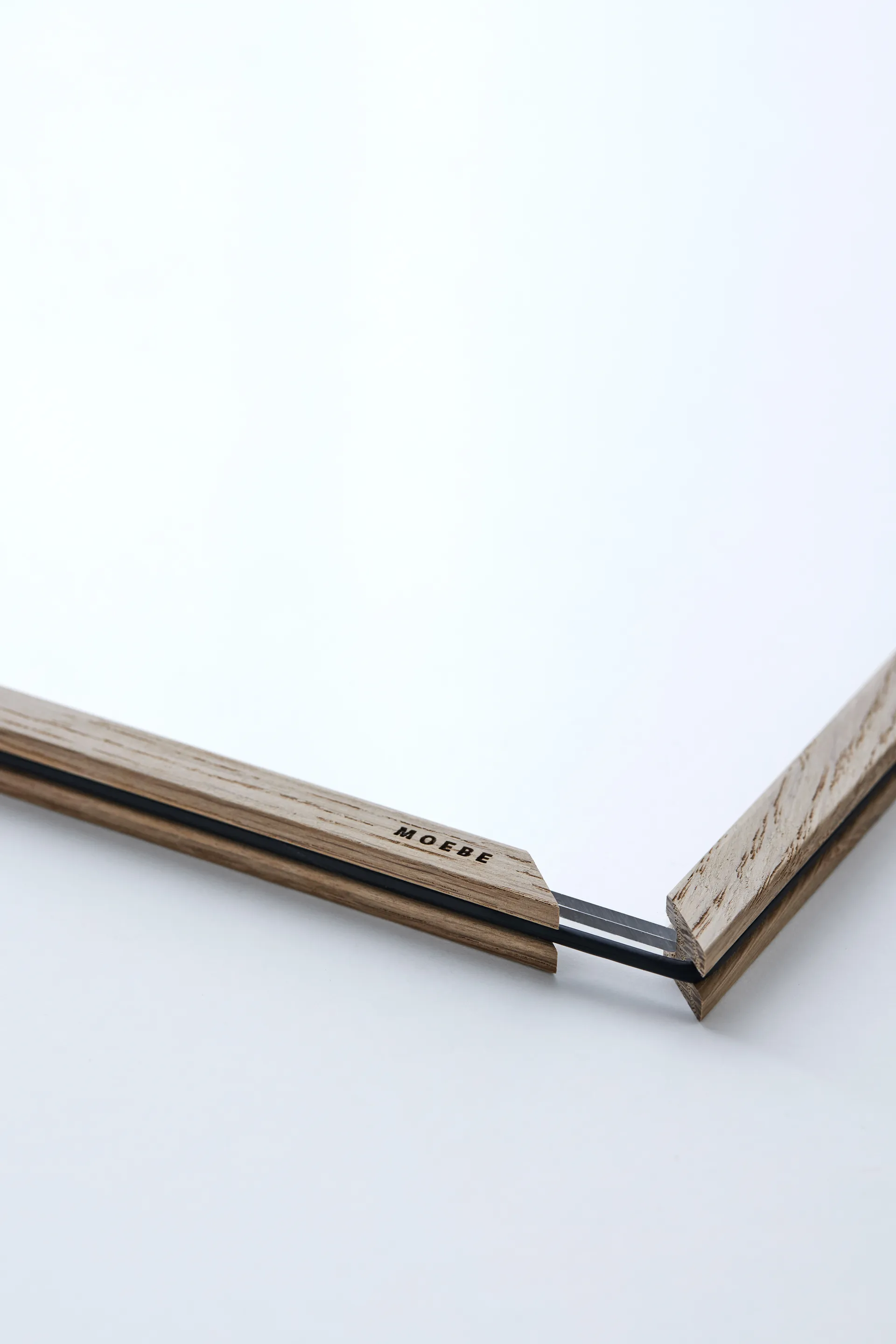 Moebe ekram 50x70 cm, Transparent, Wood, Black MOEBE