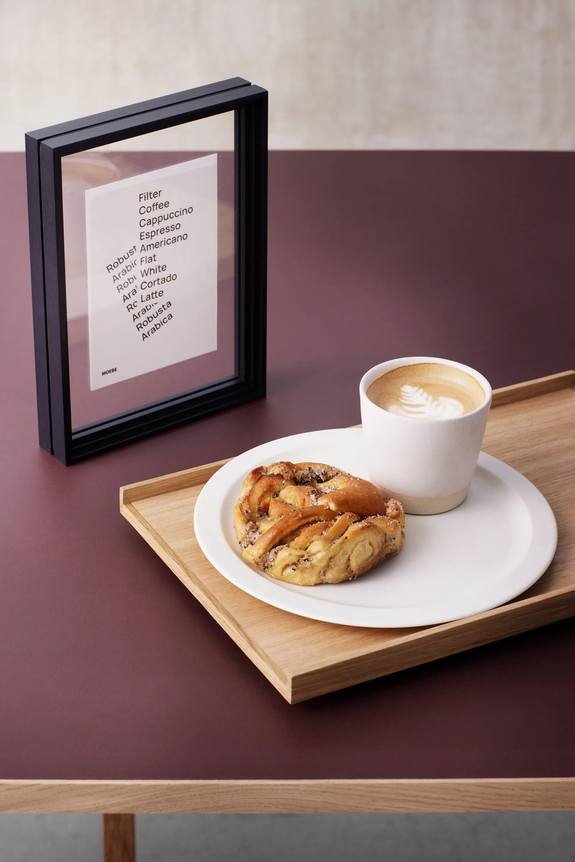 Moebe Rectangular matbord, Burgundy, 160x90 cm MOEBE