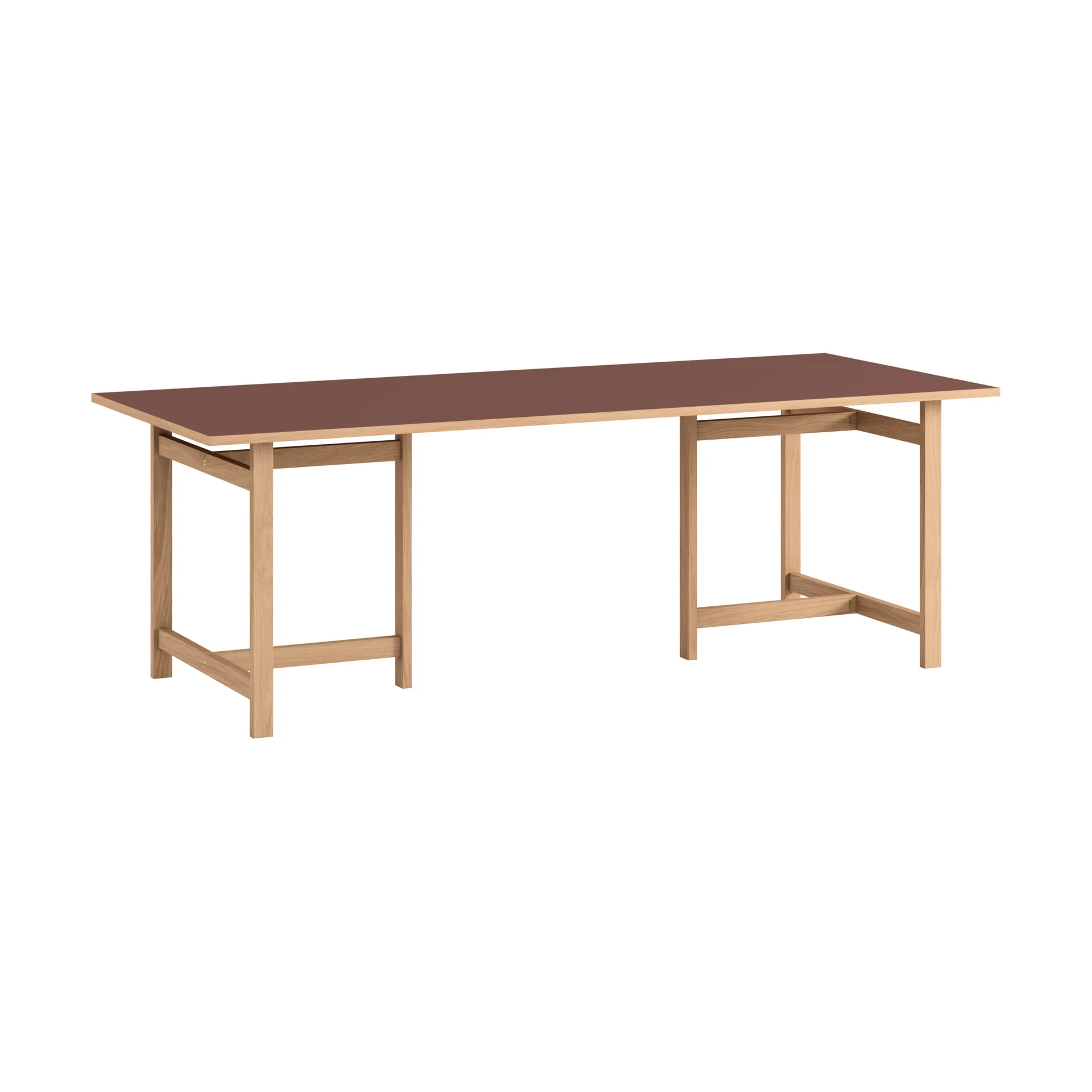 Moebe Rectangular matbord, Burgundy, 220x90 cm MOEBE