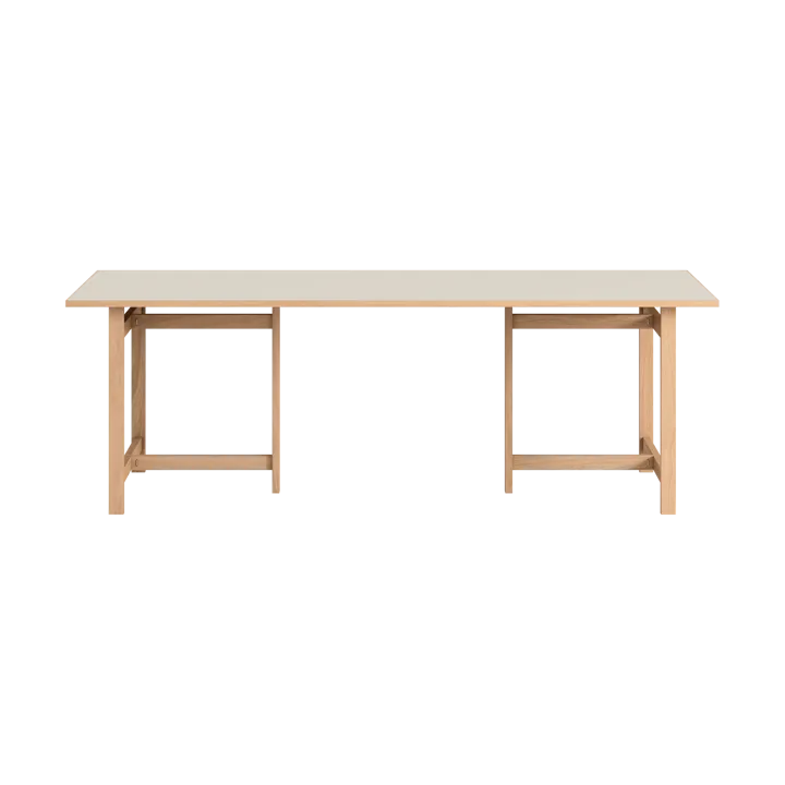 Moebe Rectangular matbord - Light grey, 220x90 cm - MOEBE