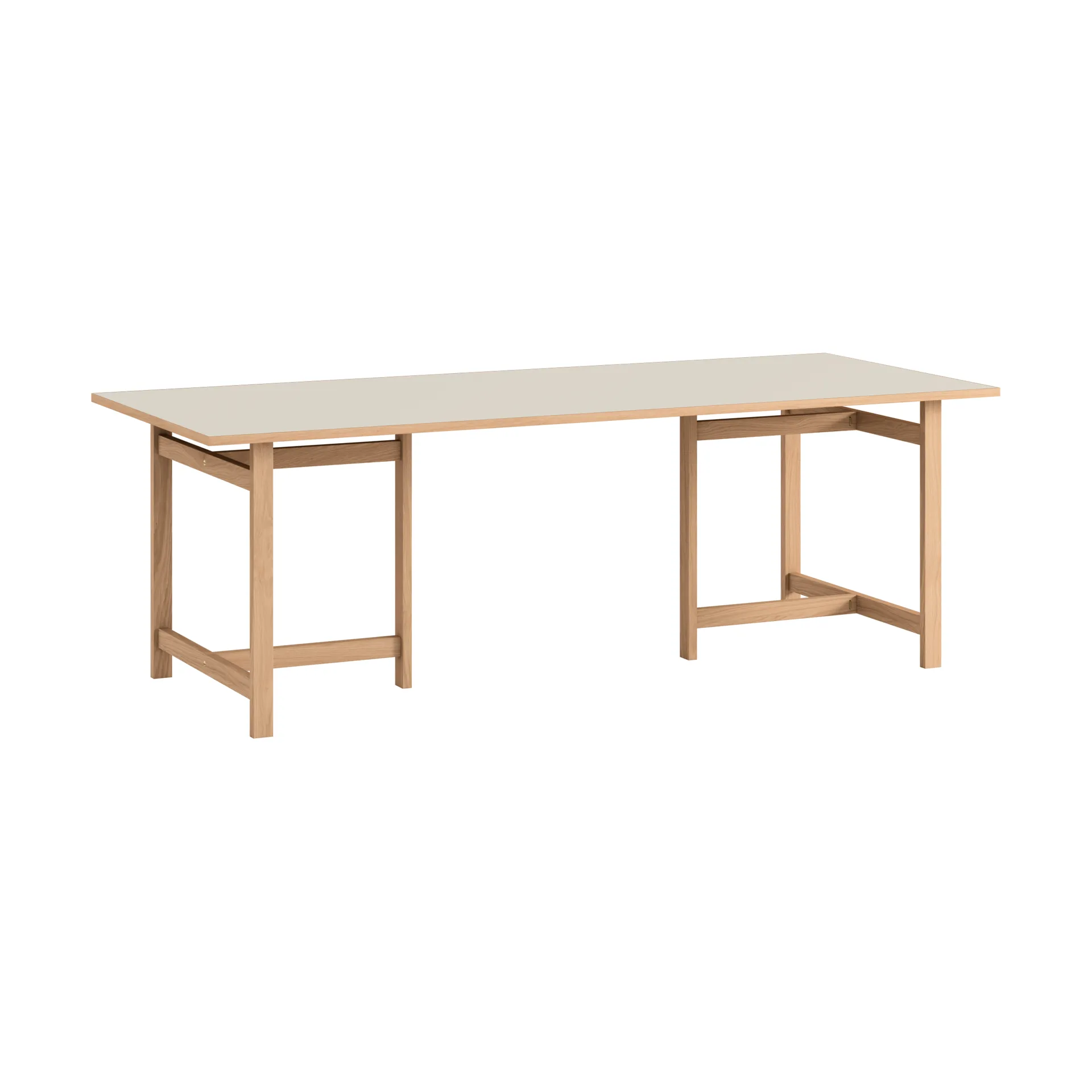 Moebe Rectangular matbord, Light grey, 220x90 cm MOEBE