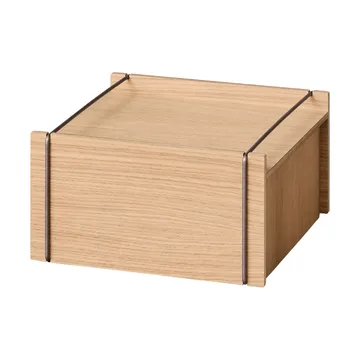 Moebe storage box - Oljad ek-rostfritt stål, small, 16,5x30x31 cm - MOEBE