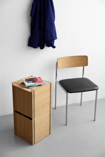 Moebe storage box - Oljad ek-rostfritt stål, square, 33x30x31 cm - MOEBE