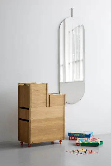Moebe storage box - Oljad ek-svart, small, 16,5x30x31 cm - MOEBE