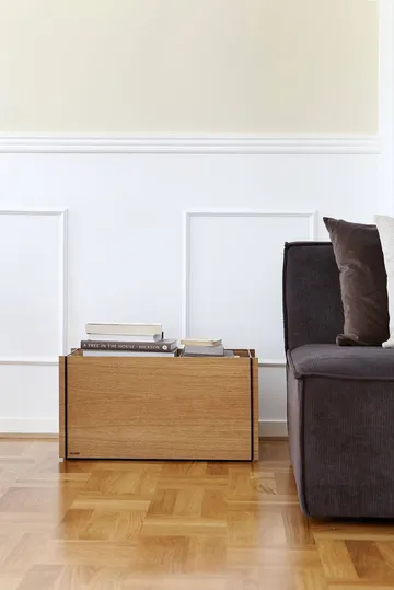 Moebe storage box - Rökt ek-rostfritt stål, 33x60x31 cm - MOEBE