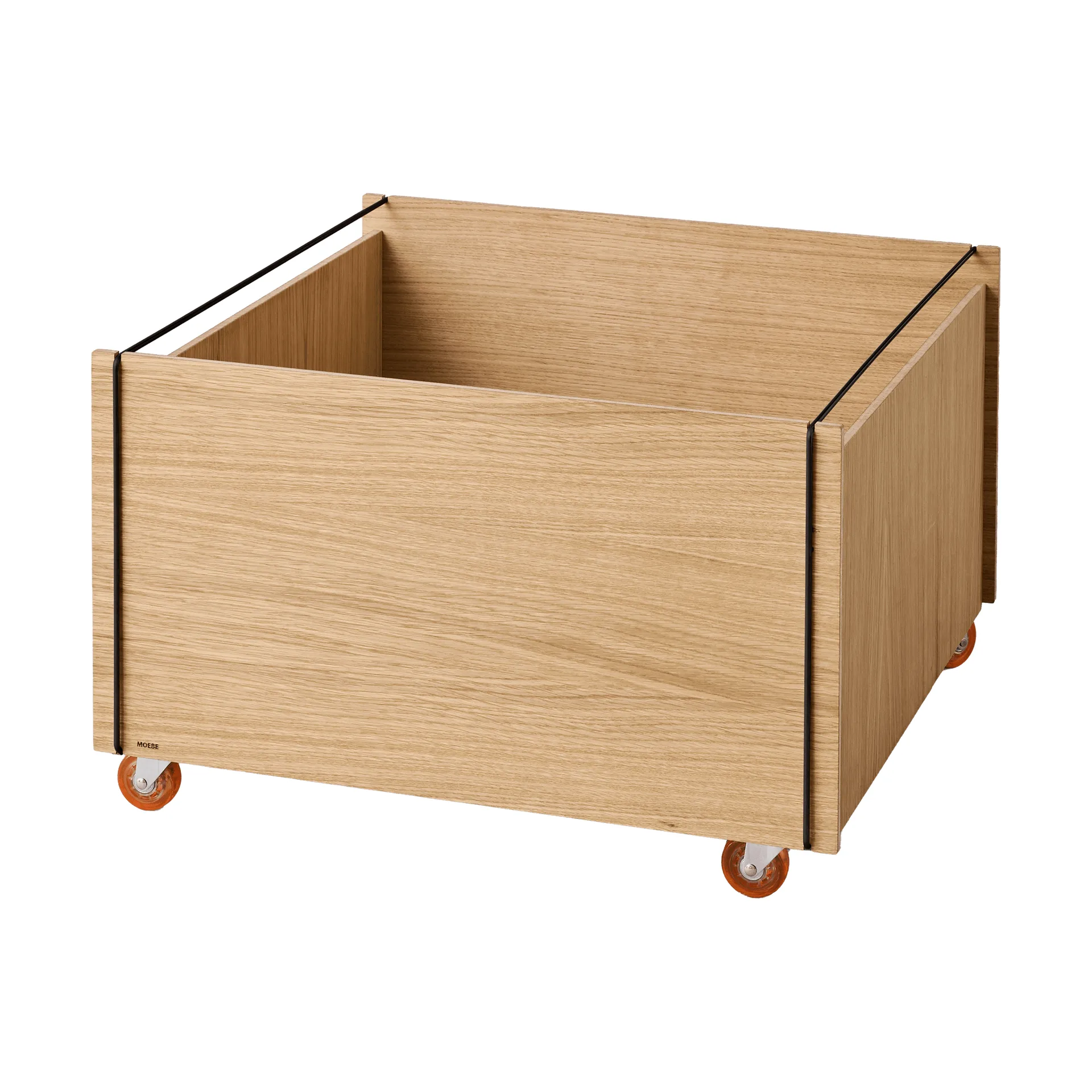 Moebe Storage Chest soffbord med förvaring, Oljad ek-svart, 60x61x38.2 cm MOEBE