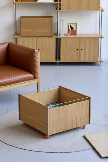 Moebe Storage Chest soffbord med förvaring - Oljad ek-svart, 60x61x38.2 cm - MOEBE