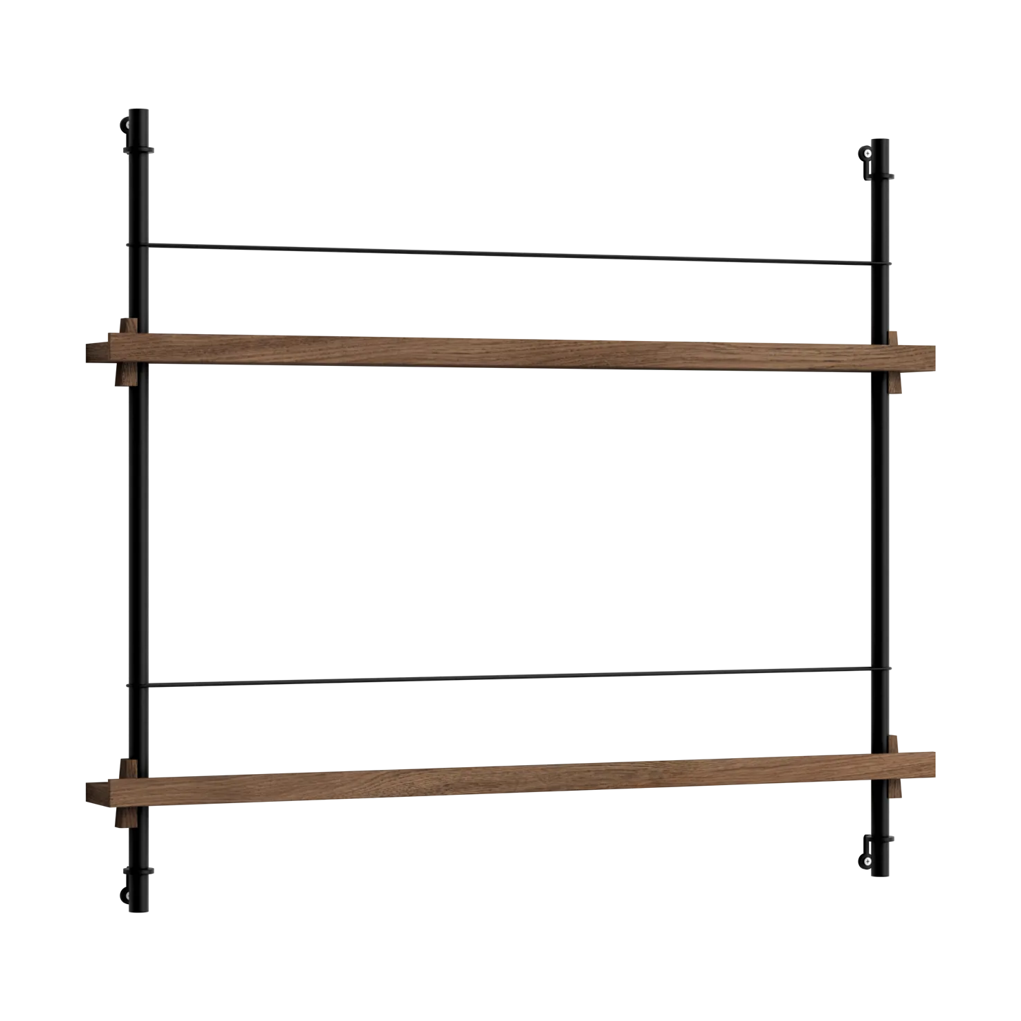 Moebe tidningsställ, Smoked oak-black MOEBE