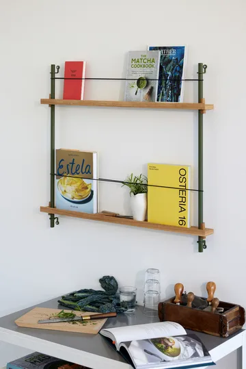 Moebe tidningsställ - Smoked oak-green - MOEBE