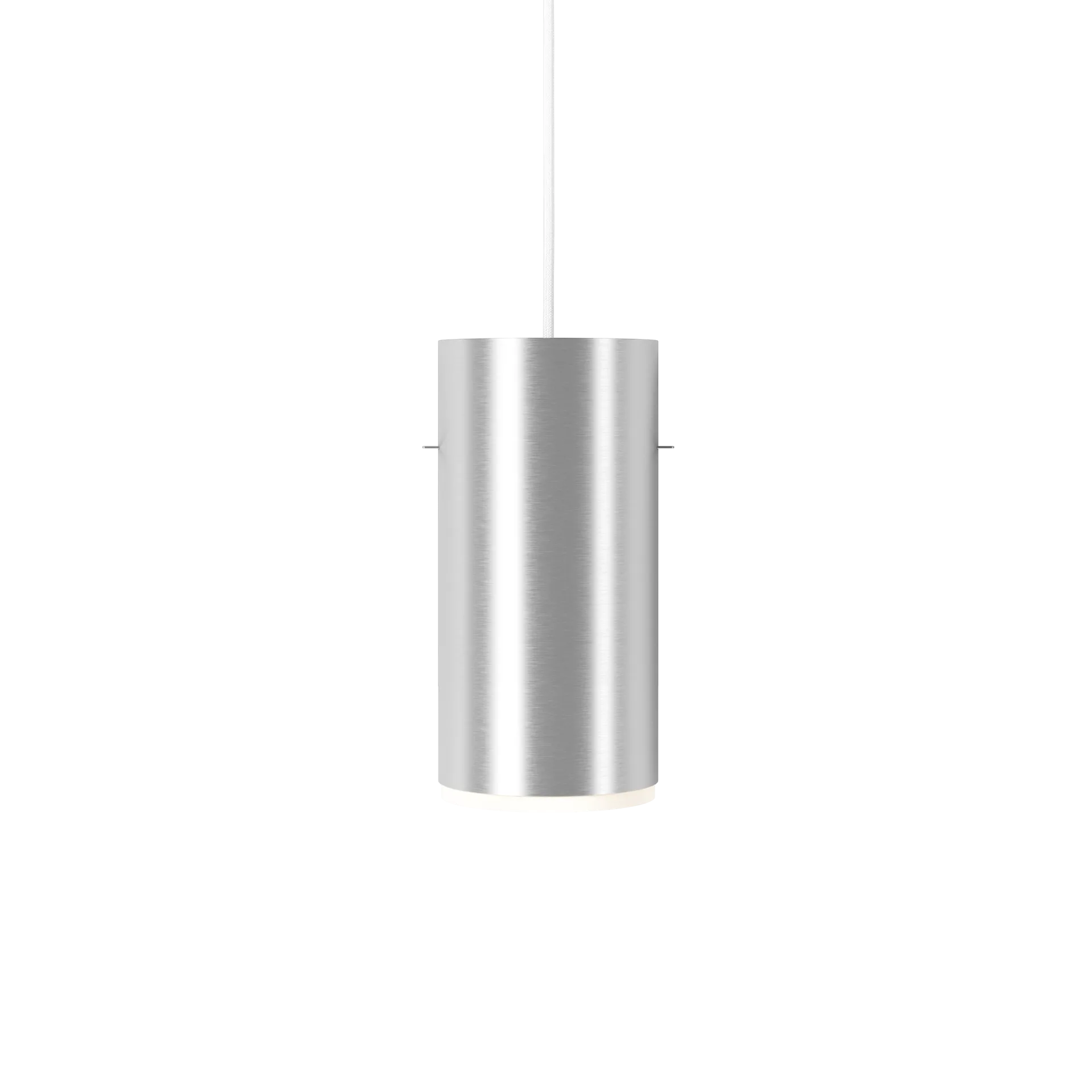 Moebe Tube pendel large Ø14 cm, Borstad aluminium MOEBE
