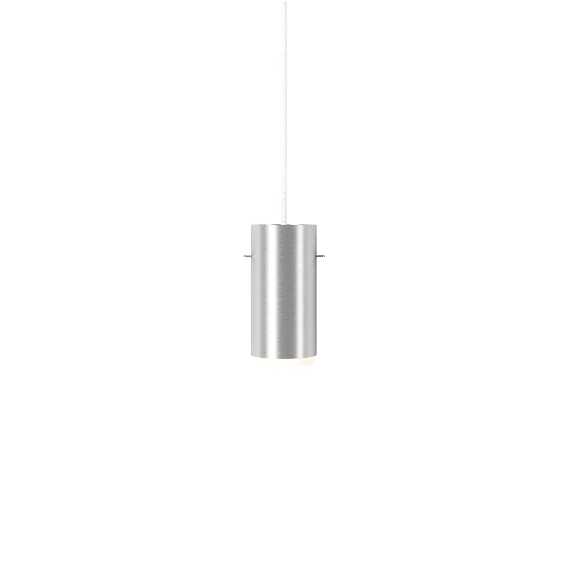 Moebe Tube pendel small Ø8 cm, Borstad aluminium MOEBE