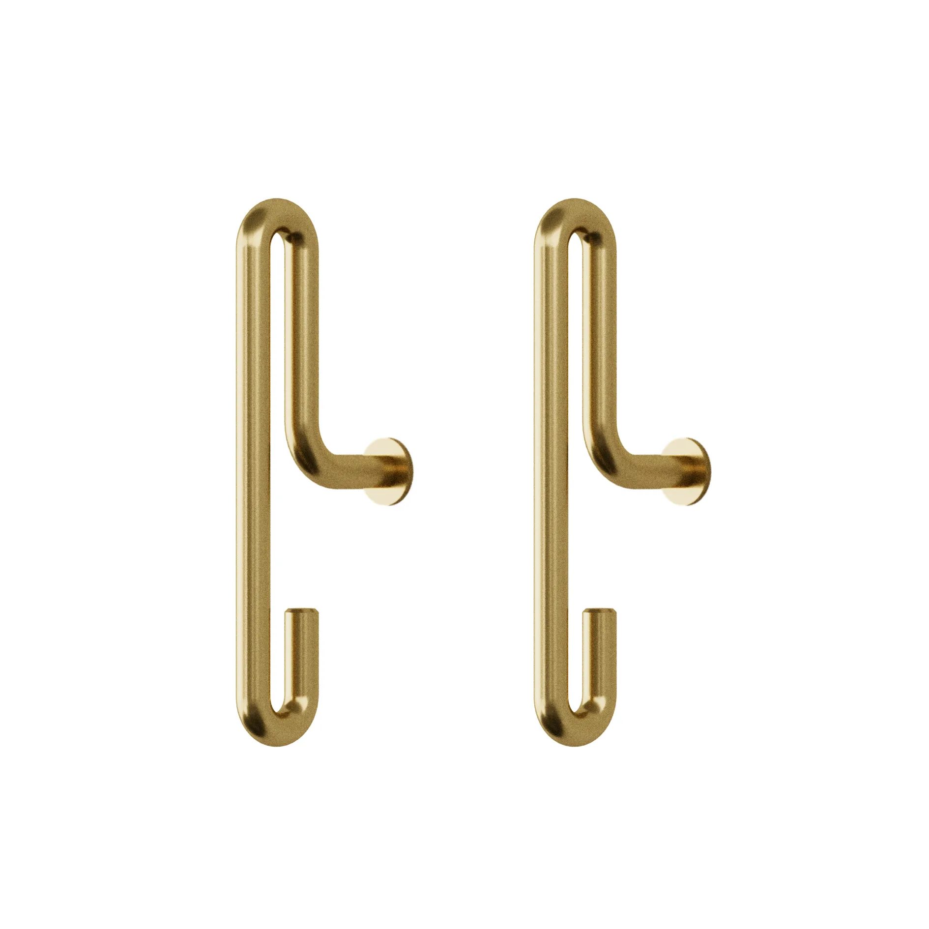 Moebe väggkrok small 2-pack, Matt guld MOEBE