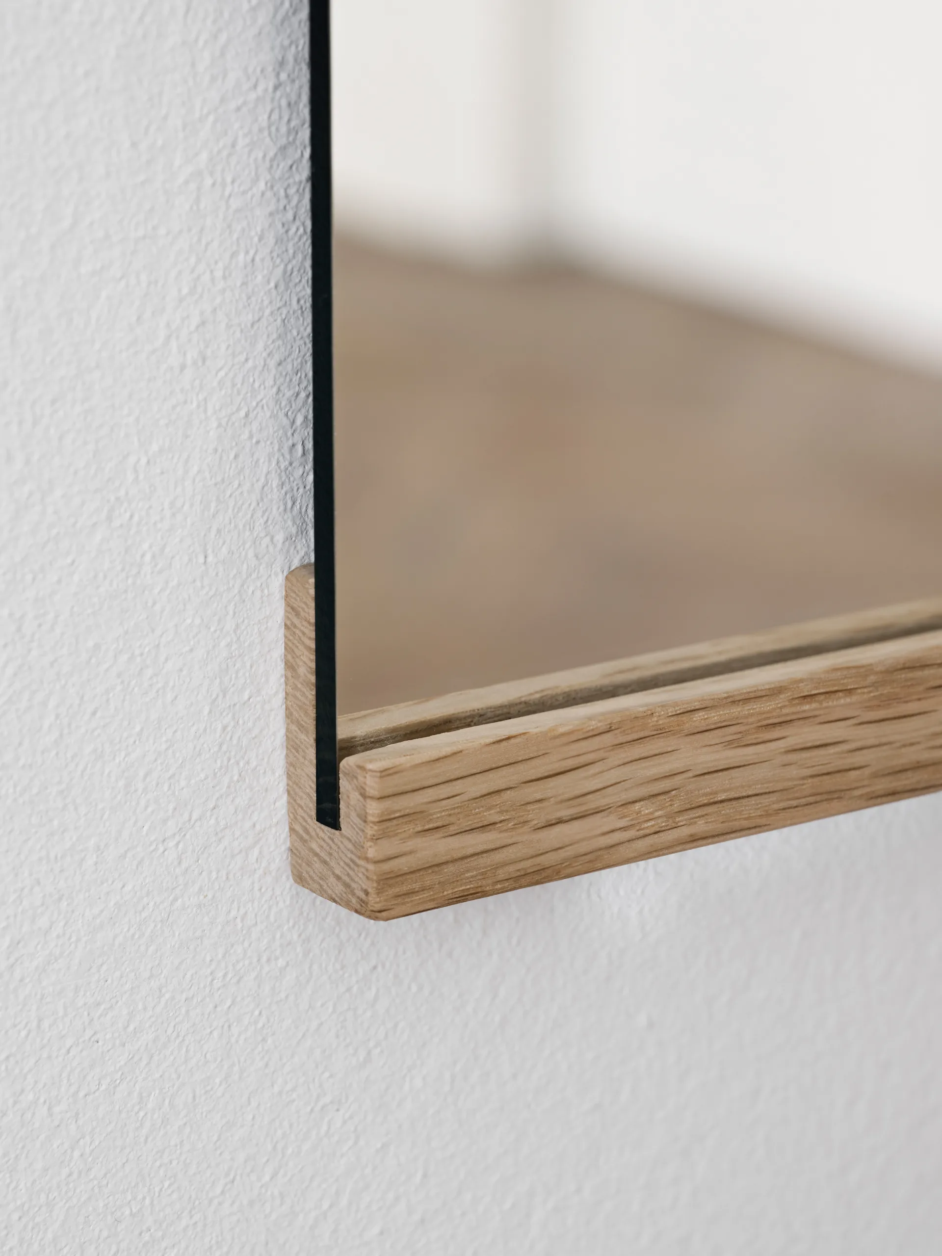 Rektangulär väggspegel 50x70 cm, Oak MOEBE