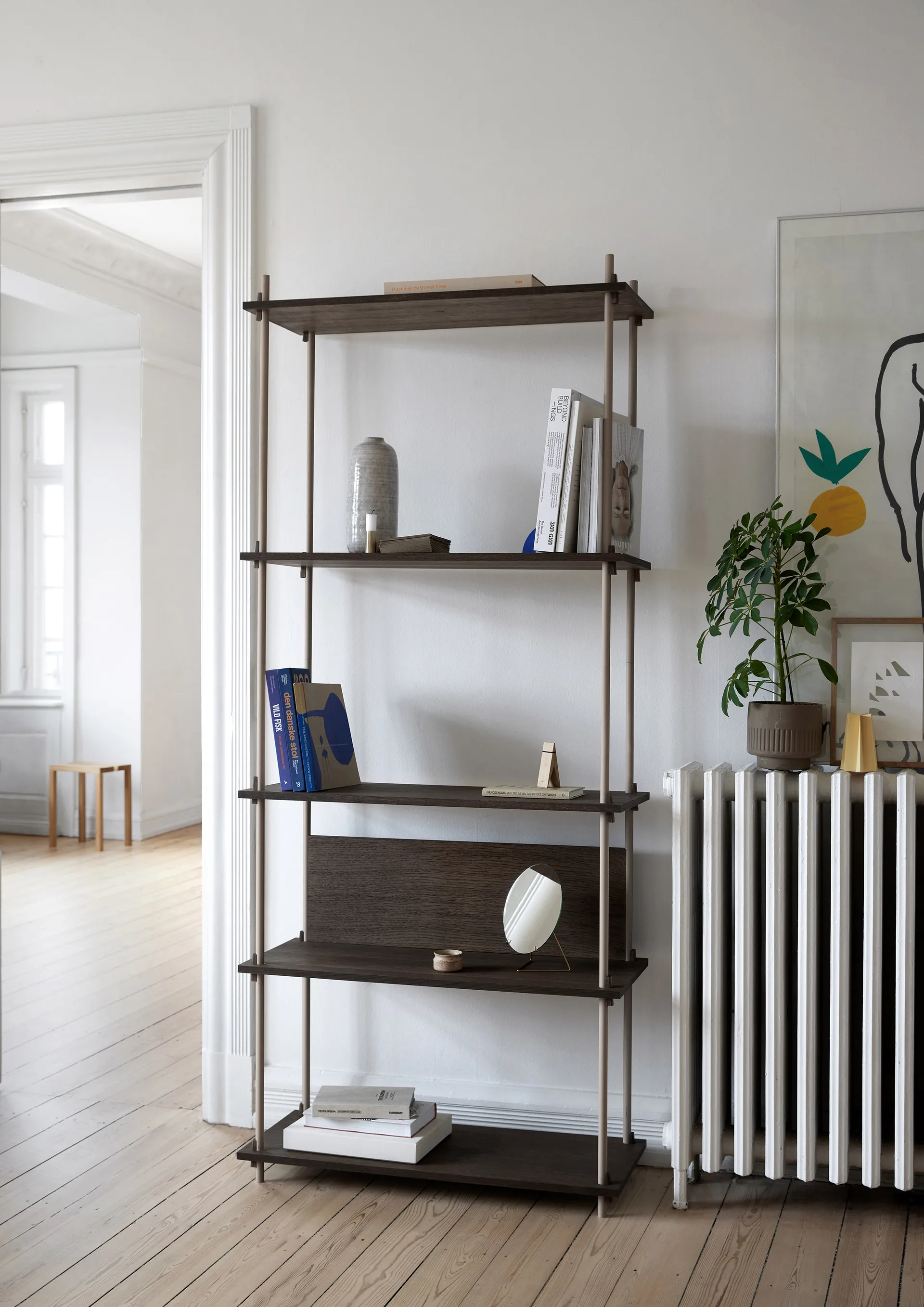 Shelving System classic hylla, Black, 86x115x35 cm, S.115.1.A MOEBE