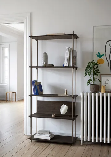 Shelving System classic hylla - Ek-white, 86x115x35 cm, S.115.1.A - MOEBE