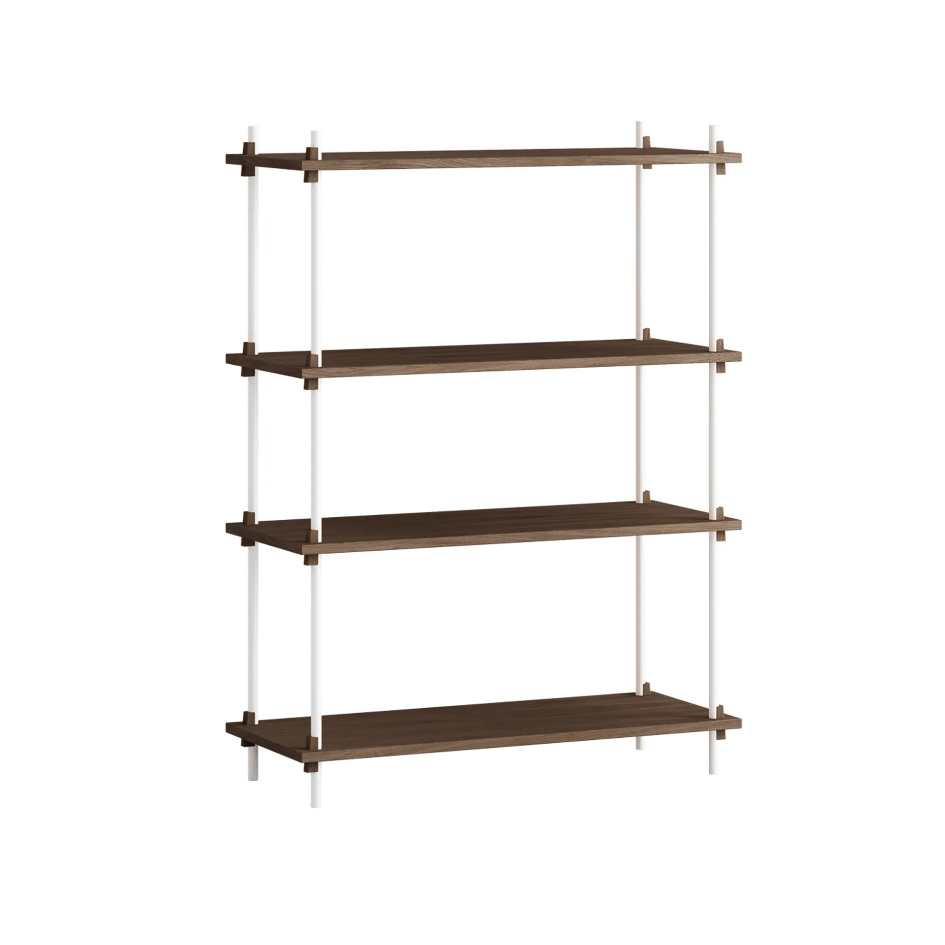 Shelving System classic hylla, Rökt ek-white, 86x115x35 cm, S.115.1.A MOEBE