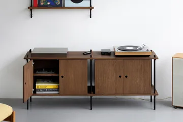 Shelving System sideboard - Rökt ek-black, 163x65x35 cm, S.65.2.D - MOEBE